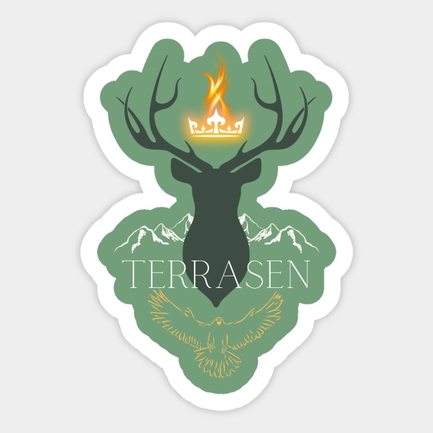 TERRASEN (Throne of Glass) Sticker by BeyondThePines